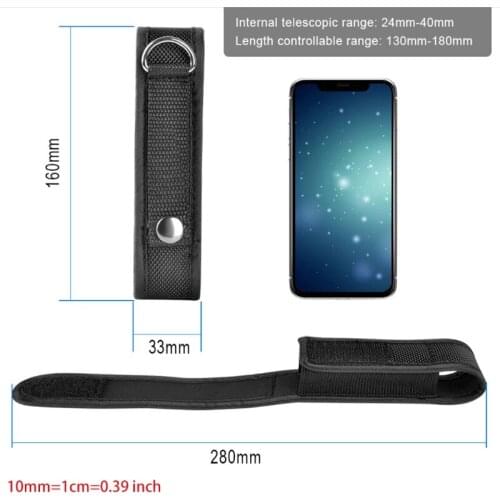 Nylon Belt Flashlight Holder Holster Bag Pouch for 3"-5" 18650 Flashlight H054