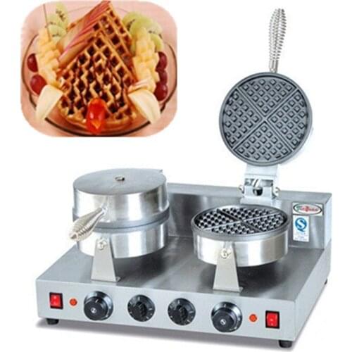 Newly designed double waffle baking oven commercial waffle maker waffle baker