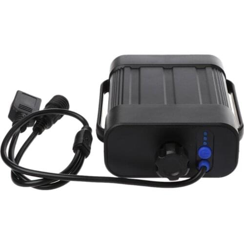 2X 18650 26650 8.4V Rechargeable Battery Case Pack Waterproof Cover Battery Storage Box with DC/USB Charger for Bike Headlamp