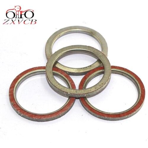 4PCS FOR KAWASAKI KV75 76-80 KD80 1975-1976 KD80 80-87 KD100 76-79 KM100 A1-A7 76-81 KL250 78-81 Exhaust Pipe Gasket
