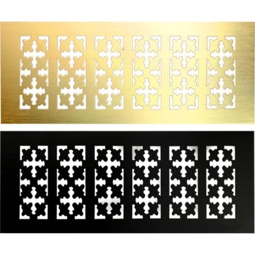 Aluminum alloy rectangular air vent grille ventilation cover Closet Shoe Wardrobe Cabinet Mesh Hole louver vent home Decor cover