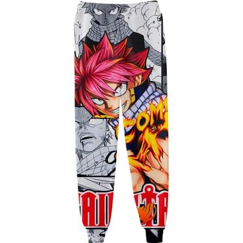 Leisure HIP HOP Japanese Anime FAIRY TAIL 3D pants high quality sports pants trousers popular trend comfortable casual pants
