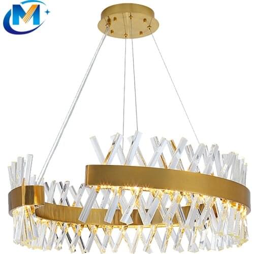Nordic Modern Hotel Pendant Lighting Clear Crystal Chandelier Lamp Unique Design Pendant Light for Home