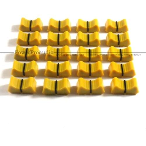 20pcs Mixer fader Slider Fader Knobs replace FOR ALLEN & HEATH XONE 1D 2D 3D 4D 32 62 464 S2 Yellow color