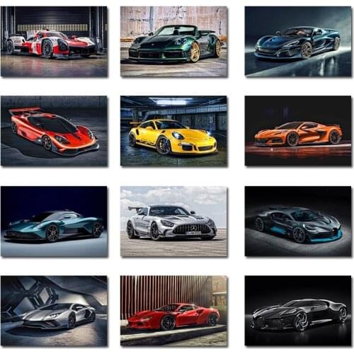 Modern Painting Pontiac Bonneville Special Luxury Retro Car Poster Print Wall Art for Living Room Home Decor (No Frame)