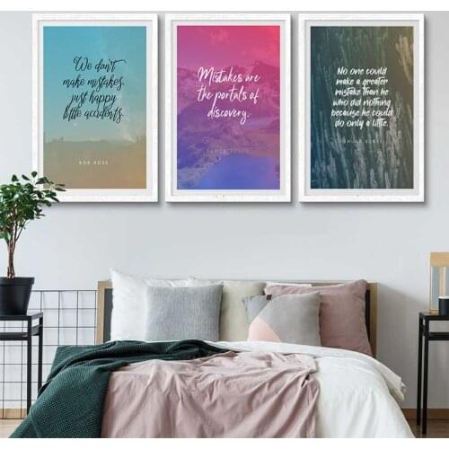 Modern Motivational Life Quote Canvas Painting Wall Art Nordic Posters and Prints Wall Pictures for Living Room Decoration