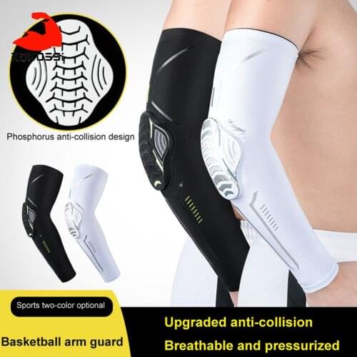 KoKossi 1PCS Sports Anti Collision Guard Arm Protection Collision Block Design Breathable Comfortable Fabric Moisture Wicking