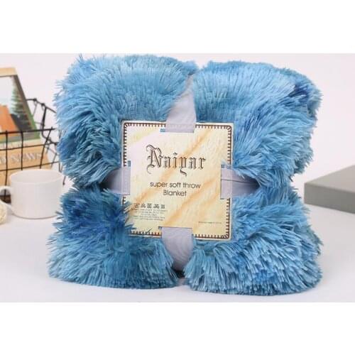 Super Soft Shaggy Fur Blanket Ultra Plush Decorative Blankets Winter Blankets For Bed Sofa Blanket 130*160cm/160*200cm