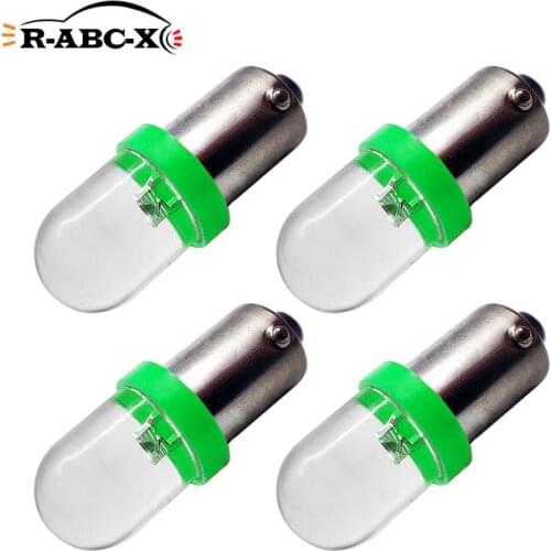 RUIANDSION 4Pcs 120V 220V BA9S T4W LED Bulb F5SMD Machine Tool Accessories Signal Light Indicator Lamp Green White Yellow Red