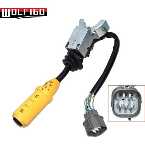 WOLFIGO New For JCB 3CX 4CX Wiper Lights Lamps Switch Column Stalk 701/70001,70170001,701-70001