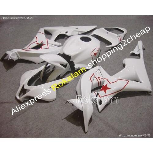 07-08 CBR Fairings For Honda F5 CBR600RR 2007 2008 Sport White Full Set Motorcycle Fairings (Injection Molding)