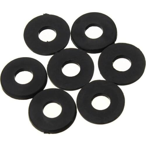 100PCS M5 x 10mm x 1mm Black Nylon Flat Washers Gaskets Spacers O Ring Washer Seals Watertightness Assortment with O Rings Kit