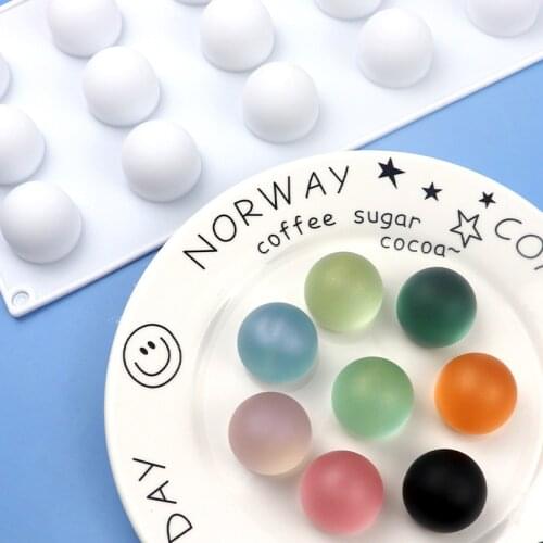 15 cavity stereo Round ball Chocolate silicone mold DIY Baking Mousse Cake Mould Ice cream handmade soap mold