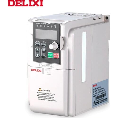 DELIXI AC DC 380V 5.5KW 3 phase input frequency inverter drives for motor Speed Control 50HZ 60HZ AC DC frequency converter VFD
