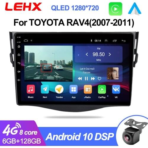 LEHX 9 '' Radio 2din Car android 9.0 Multimedia Video player For Toyota RAV4 Rav 4 2007 2008 -2010 2011 AutoRadio dvd CarPlayer