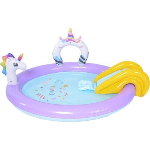 Large Inflatable Play Center Children Paddling Pool Water Slide Fun Lawn Water Slides Pools Inflatable Swimming Pool