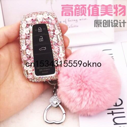 Diamond Key Bag Case Cover For Toyota CHR CAMRY Avalon Corolla RAV4 For Girl