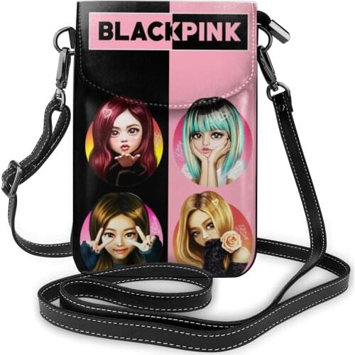 Black PU Leather Crossbody Bags for Women 2021 Trend Hand Bag Ladies Pink Purse Womens Phone Bag Cute Shoulder Handbags