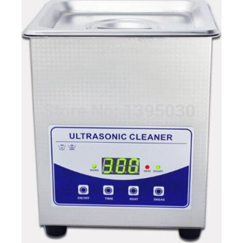 110v/220v 2L digital household ultrasonic cleaner Stainless Steel Ultrasonic Cleanerfor glass Jewely shaver PCB cleaning