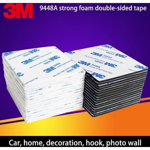 3M double-sided adhesive fixed wall rectangular sponge high-viscosity ornaments for household cars double-sided adhesive patch