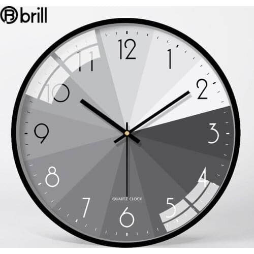 Creative Modern Art Silent Wall Clock Metal Clock Living Room Bedroom Clocks 3d Round Fashion Wall Clock Elegant & Unique Clock