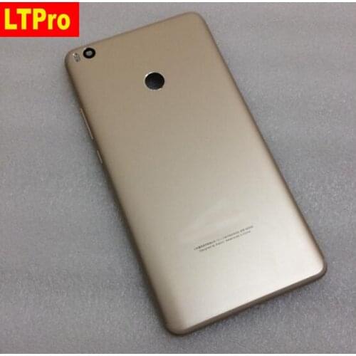 LTPro 100% Good Quality Back Rear Cover Battery Door Metal Housing Case+Side keys Button for Xiaomi Mi Max 2 MAX2 Mobile Parts