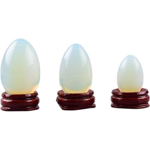 Opalite Yoni Egg Undrill Massage Ball Crystal Mineral Body Health Care Tool Kegel Exercise Pelvic Floor Muscle Vaginal Massager