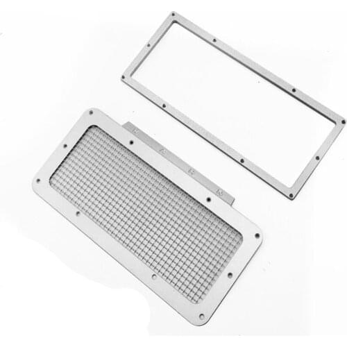 "KAHN" Metal Front Grille Kits Fit For 1/10 RC Rock Crawler Toys Car 4WD Gelande 2 D90 D110 Model Truck Upgrade Accessory