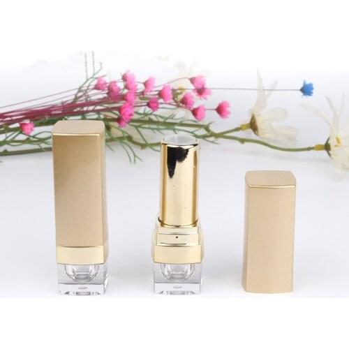 20 x 12.1mm Gold Empty Lipstick Tube Plastic Batom Lip Stain Balm Cream Container Cosmetic Case Packaging Travel Bottles