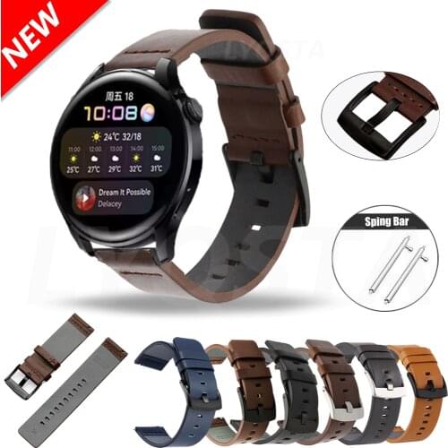 High Quality Strap For HUAWEI WATCH 3/3 Pro leather Band For Huawei GT2 Pro gt2pro/GT2 46mm/GTR 47mm Watchband Bracelet Correa