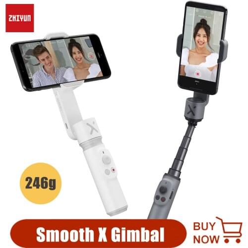 ZHIYUN SMOOTH X Mini Smartphones Gimbals Handheld Stabilizer Selfie Stick for iPhone Huawei Xiaomi Redmi Samsung