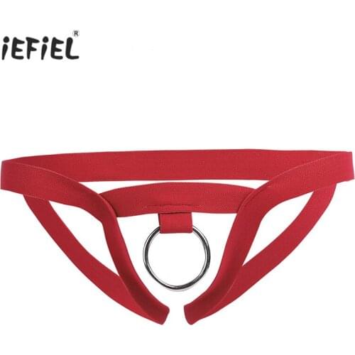 IEFiEL Sexy Lingerie Sissy Panties Mens Thongs and G-strings Crotchless Men Underwear Sexy Panties Open Crotch Briefs Underwear