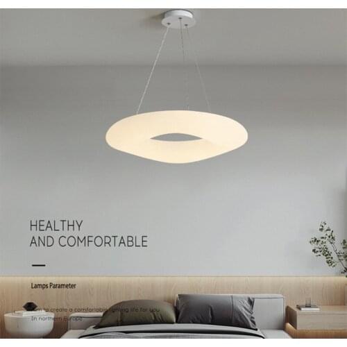 Nordic Style White Cloud Led Pendent Lamp Ins Hot Oval Living Room Dining Table Girls Bedroom Cloth Store Decor Hanging Lights