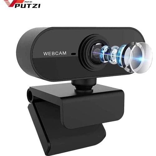 1080P Web Camera, HD Webcam with Microphone & Privacy Cover, Plug and Play USB Camera for Skype/Video Calling/Conferencing