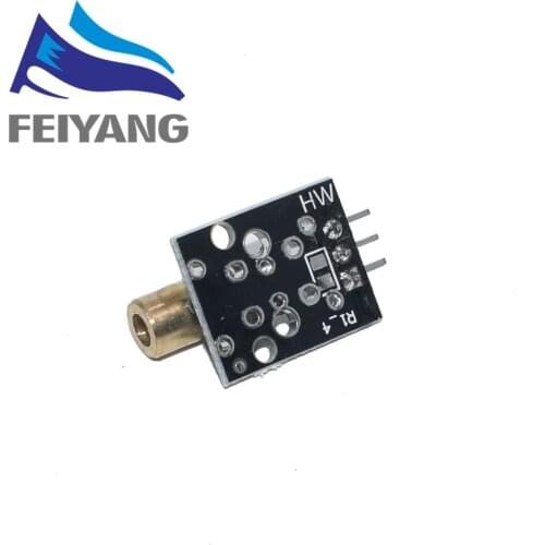 1PCS KY-008 650nm Laser sensor Module 6mm 5V 5mW Red Laser Dot Diode Copper Head for Arduino