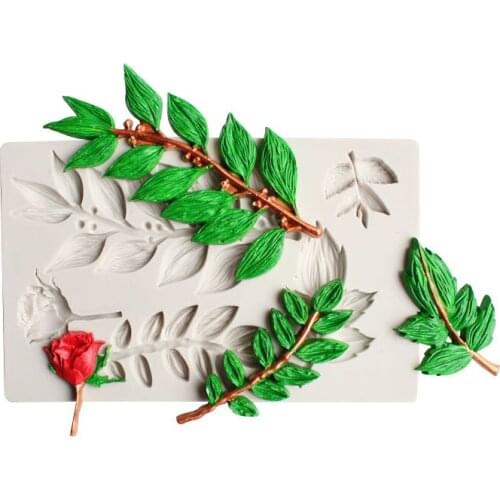 3D leaf DIY Cake mold Fondant Mold Cake Decorating Tools Chocolate Mold Baking Mold Kitchen Silicone Accessories