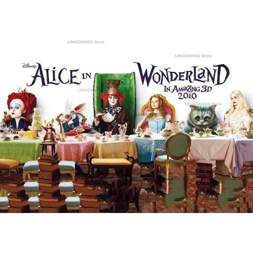 5d Diy Diamond Painting Disney Movie Alice In Wonderland Cartoon Poster Diamond Mosaic Embroidery Cross Stitch Home Decor Gift