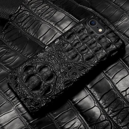 100% Natural crocodile leather Phone Case for iPhone SE 2020 11 Pro Max X XS Max XR 8 Plus 6 6s 7 Plus 5s SE 2020 luxury Cover