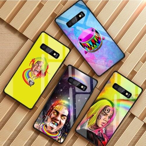 Tekashi 69 6ix9ine Tempered Glass Phone Case For Samsung Galaxy S8 S9 S10 S20 PLUS J8 J6 J4 2018 NOTE 8 9 10 Cover Shell