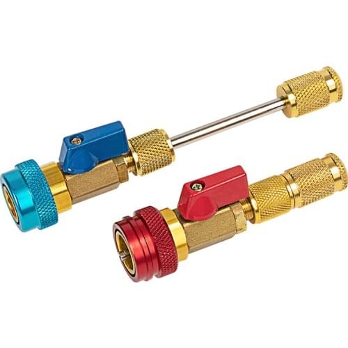Car Air Conditioning Valve Core R134a Quick Remover Installer High Low Pressure refrigerant freon Valve Core Remover Tool