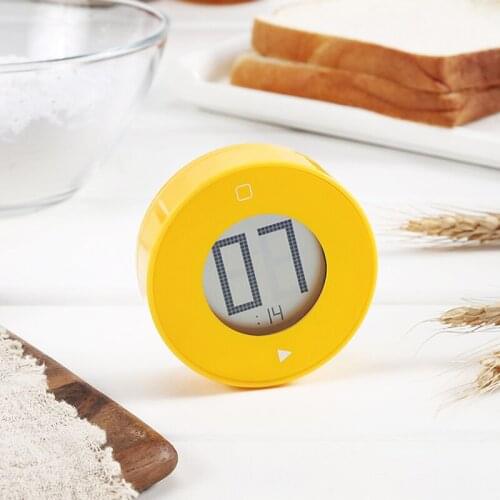 Creative Kitchen Assistant Silent Cooking Timer Countdown 99 Minutes Alarm Yellow Color Gadgets Cooking Tools
