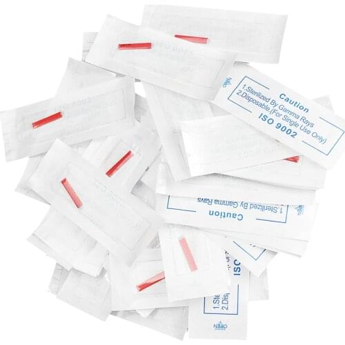 100x Eyebrow Blades Microblading Tattoo Brows Needles Makeup Tools 12 Pins