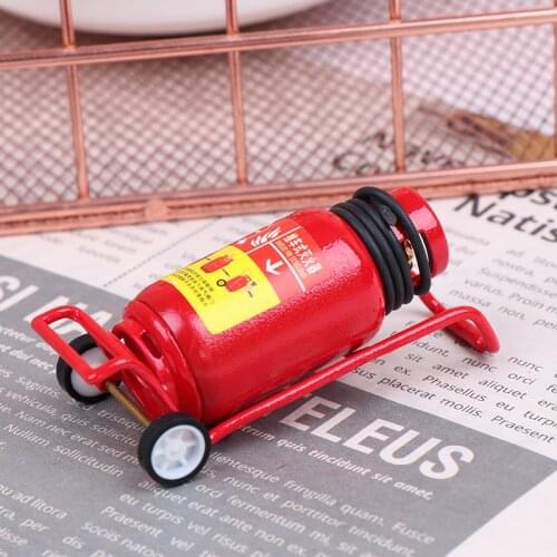 1:12 Miniature Dollhouse Fire Extinguisher Play Doll House Furniture Decor Accessories Cute Mini Toys