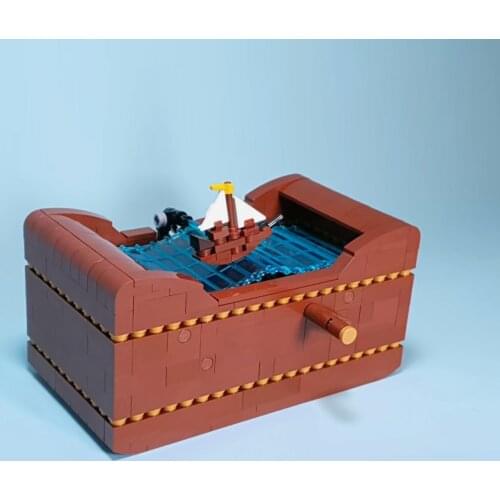 MOC 59860 Ship at Sea by TonyFlow76 Blocks Boats Building Blocks Model Building Bricks Children Toys 513PCS for Birthday Gift