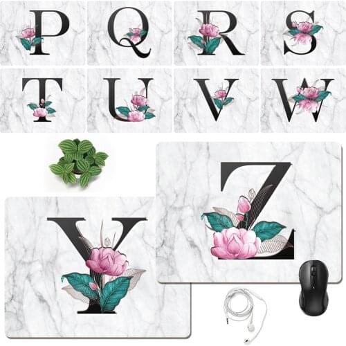 Mouse Pad Game Gamer Mouse Pad 25x21CM Gaming Mouse Pad PU Leather Print Pattern Table Mat Keyboard Mouse Pad