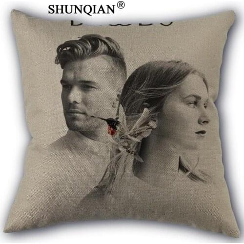 Broods Pillowcase Cotton Linen Square Zippered Pillow Cover Unique Design Customize Your Picture 45x45cm one side