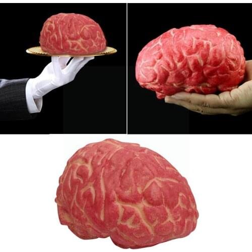 New Halloween Gory Zombie Horror Rubber Fake Bloody Costume Prop Halloween Hot Party Sale Ornaments Brain Surgeon X5D9