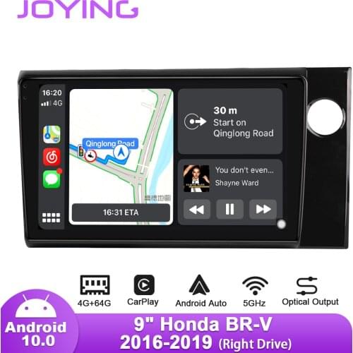 Joying 9" Android10 Car Radio for Honda BR-V 2016-2019 GPS Carplay 4G SIM 5GWiFi SPDIF DSP Subwoofer Bluetooth Android-auto DAB