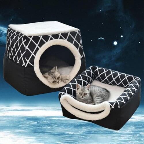 Removable Cat Bed House Kennel Nest Pet Nest Cat Tent Waterproof Warm Cat Bed Shelter Pet Cushion Winter Warm Cage Latest