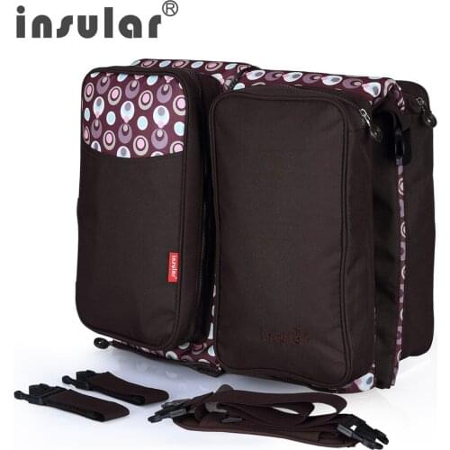 3-in-1 Travel Crib Foldable Crib Baby Bed Portable Diaper Bag Large Capacity Mummy Diaper Bag Infant Baby Crib with Mosquito Net